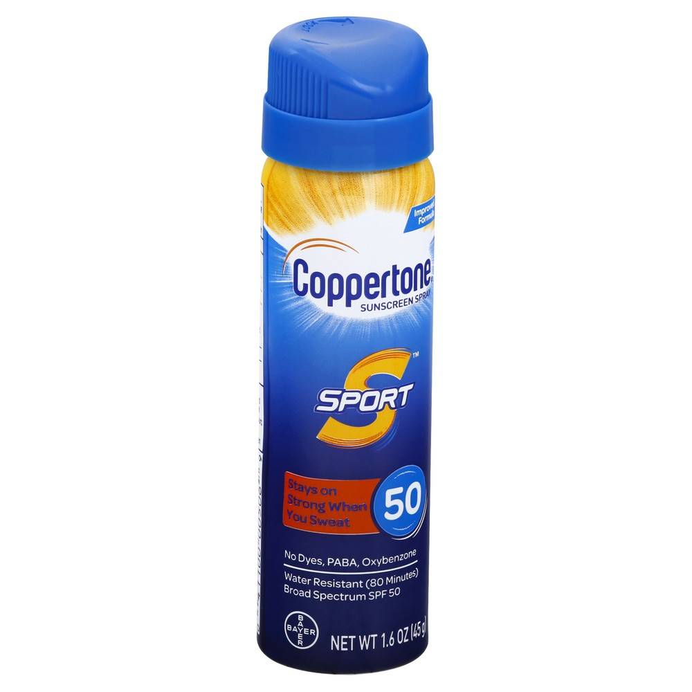 Coppertone Sport Broad Spectrum Spf 50 Sunscreen Spray (1.6 oz)