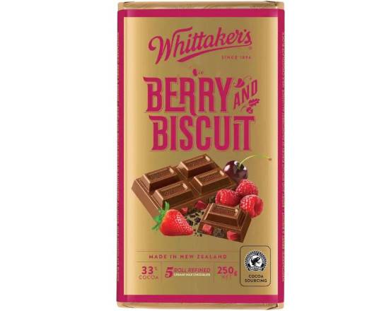 Whittakers Block 250g Berry & Biscuit