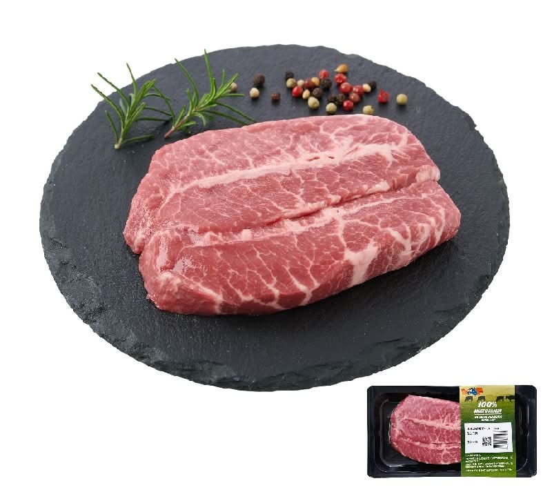 冷藏澳洲榖飼嫩肩牛排200g(貼體)※因配送關係實際到貨效期約4-6天 <1Box盒 x 1 x 1Box盒>