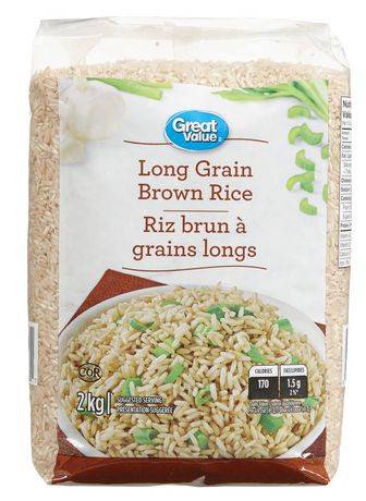 Great Value Long Grain Brown Rice (2 kg)