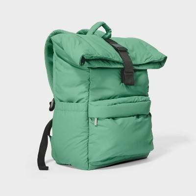 Puffer 16" Backpack Green - Open Story™️