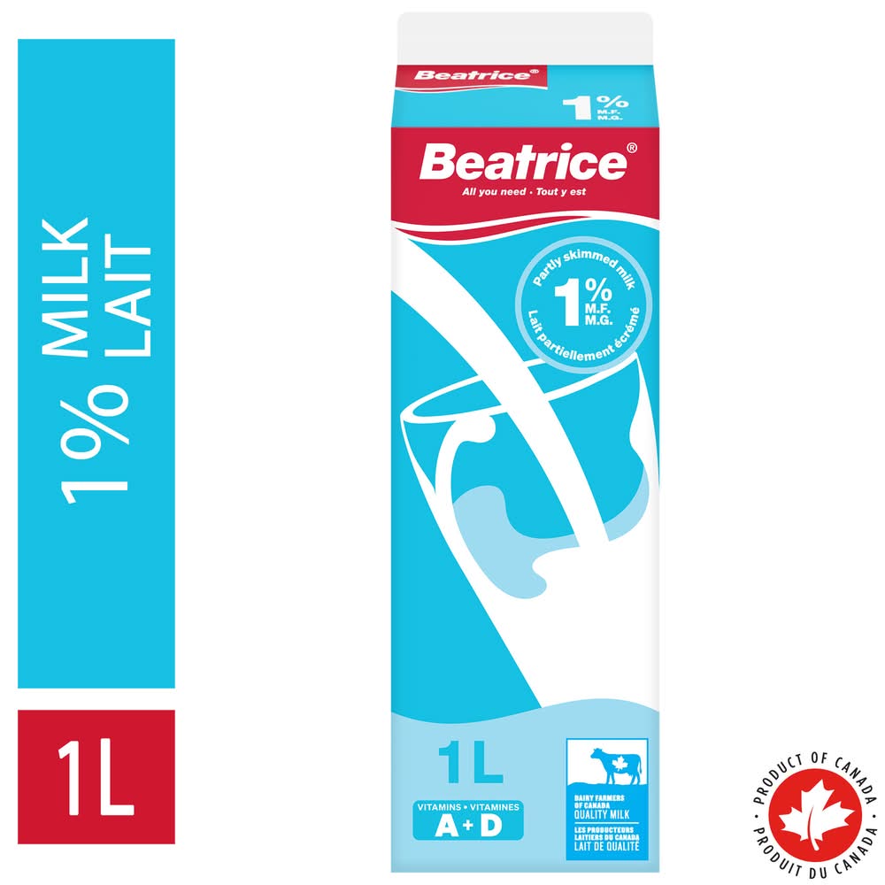 Beatrice Partly Skimmed Milk 1% (1 L)