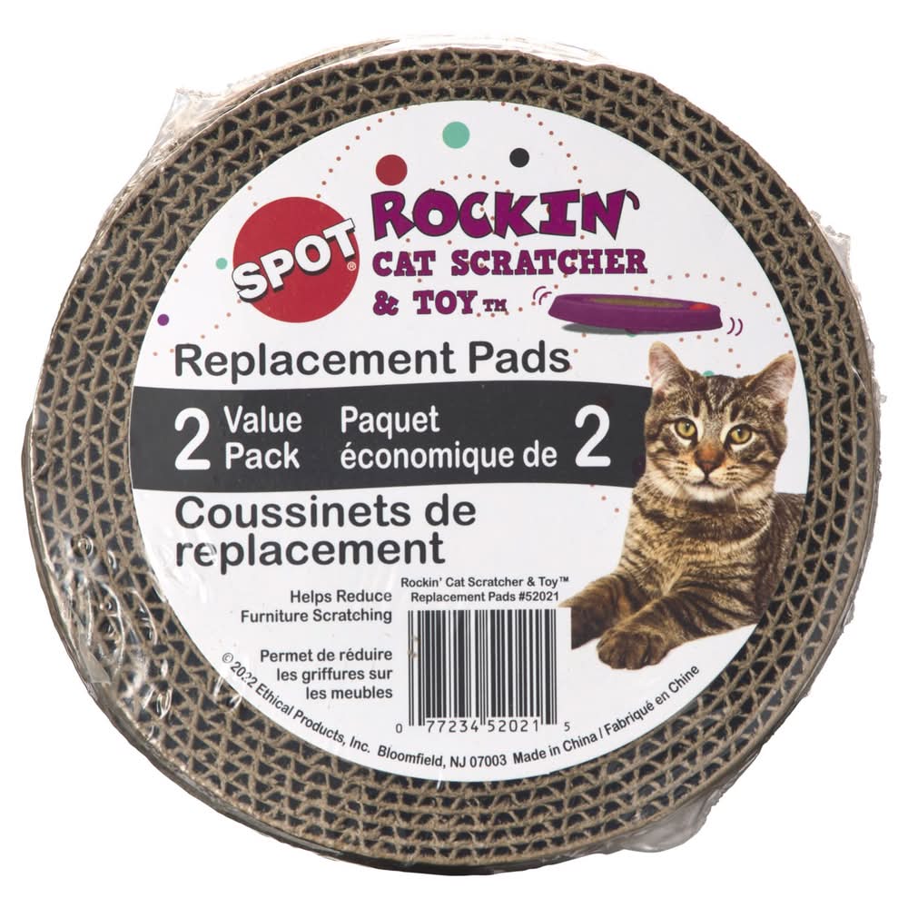 Spot Rockin' Cardboard Brown Scratcher Replacement Pads 2 Pk