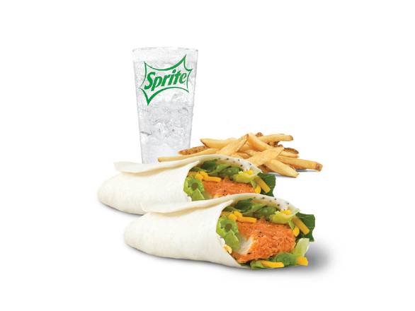 Duo wrap au poulet épicé / Spicy Chicken Wrap Duo Combo