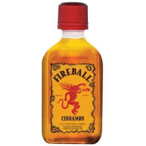 Fireball Cinnamon Malt Beverage, 50ml Plastic Bottle, 33 Proof