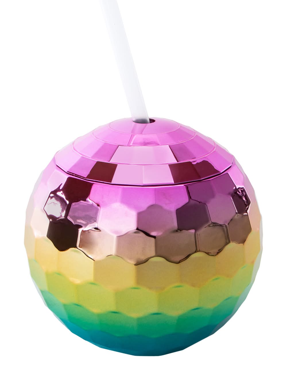 Ombre Disco Ball Sipper