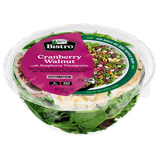 Bistro Cranberry Walnut Salad With Raspberry Vinaigrette