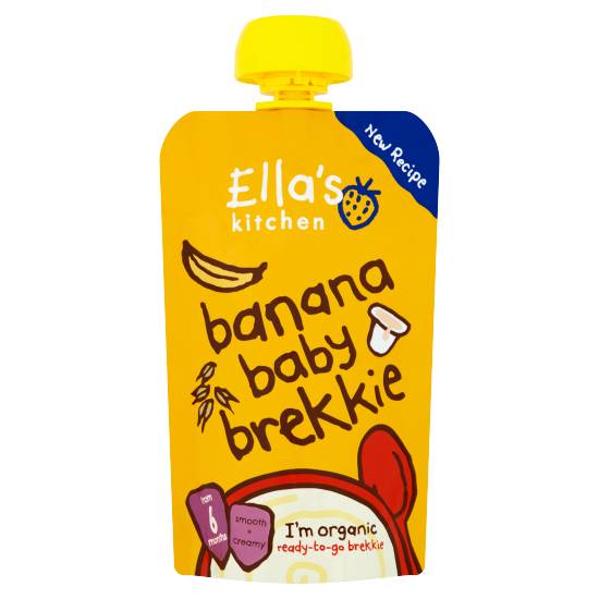 Ella's Kitchen Organic Banana Baby Brekkie Pouch 6+ Months