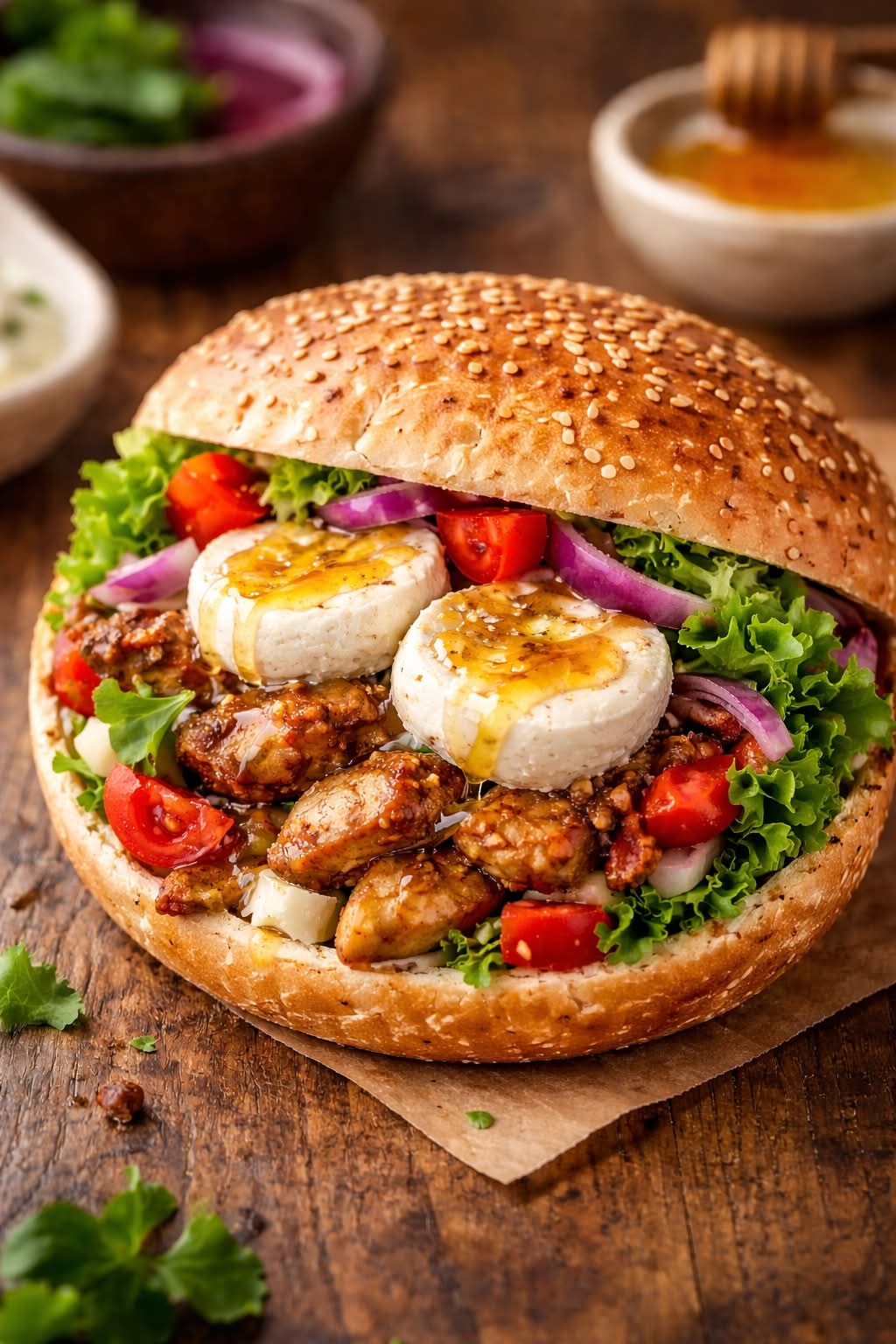 🥙 Sandwich kebab chèvre miel