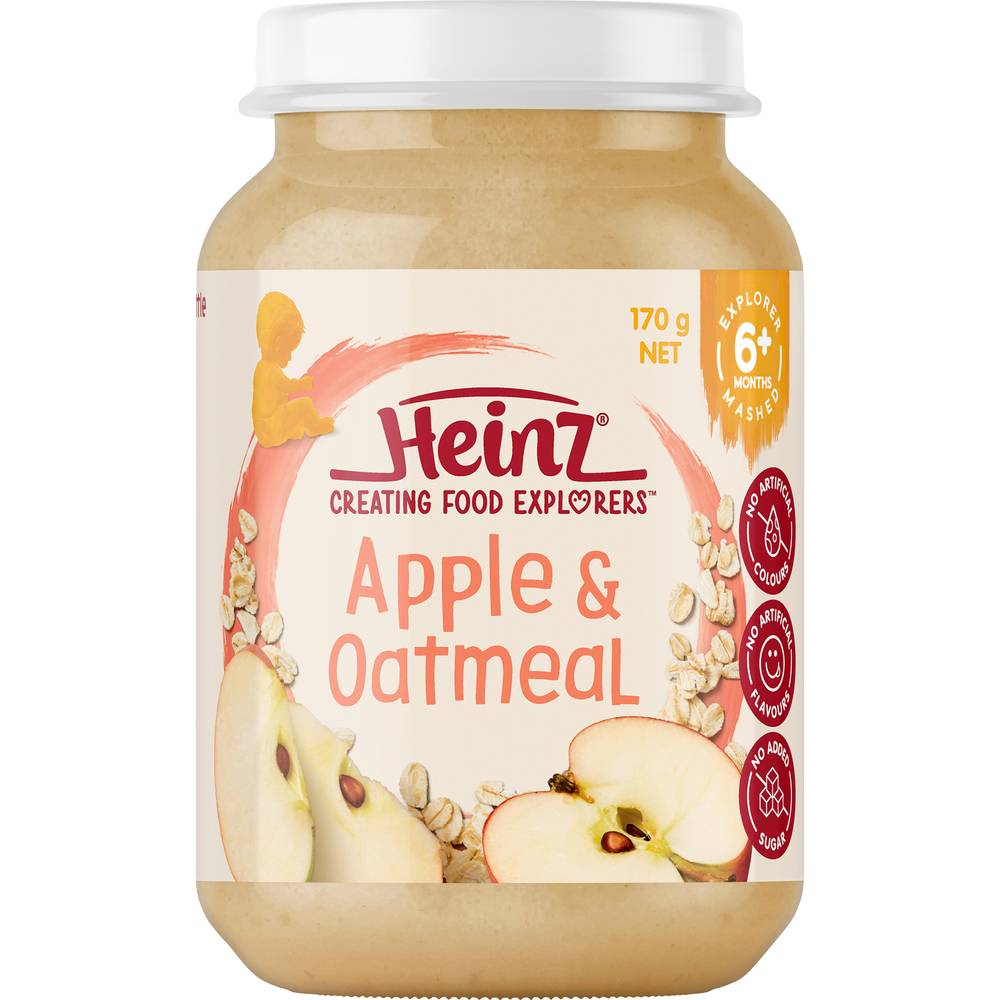 Heinz Pureed Apple & Oatmeal 6+ Months 170g