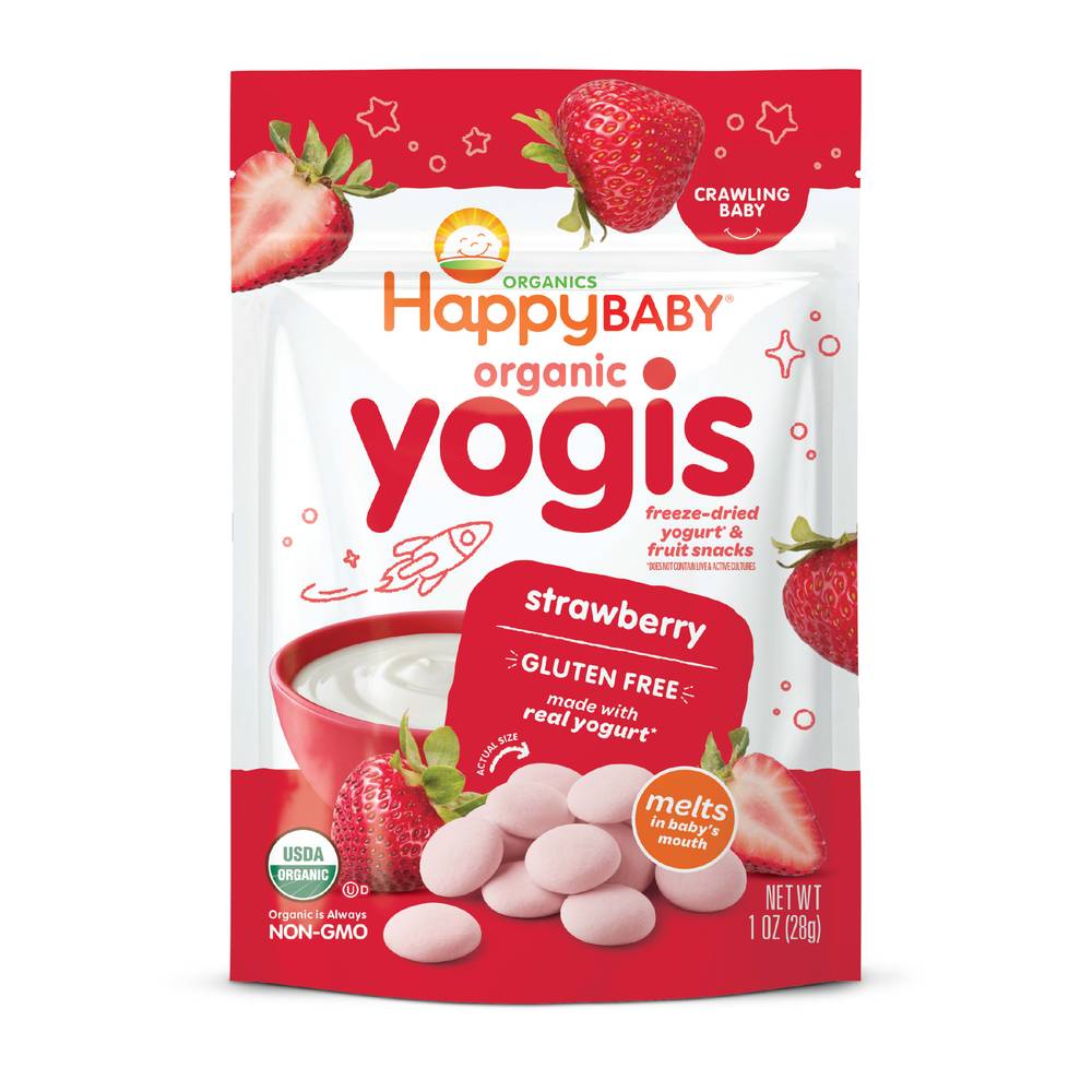 Happy Baby Crawling Baby Organic Yogis (strawberry)