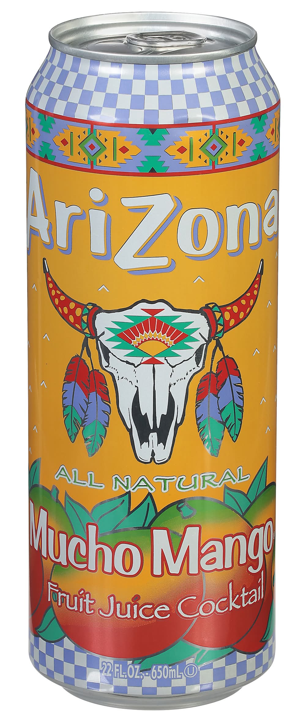 AriZona All Natural Fruit Juice Cocktail, Mucho Mango (22 fl oz)