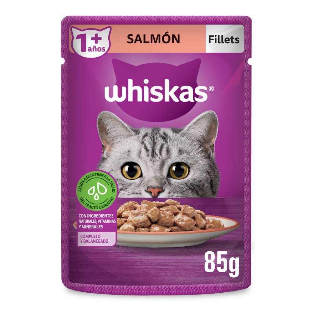 Whiskas · Alimento húmedo para gato fillets, salmón (85 g)