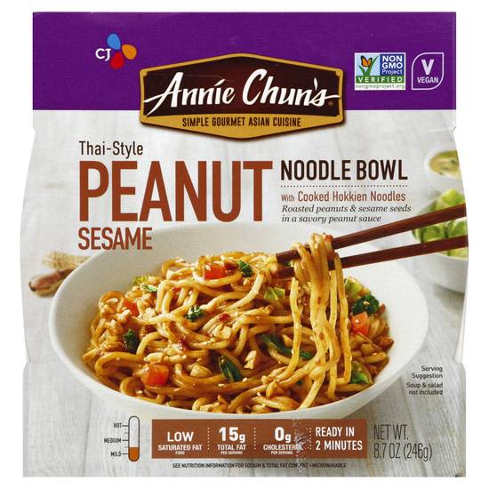 Annie Chun's Thai-Style Noodle Bowl (peanut sesame)