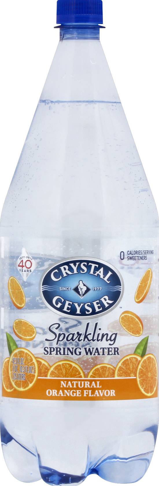 Crystal Geyser Orange Sparkling Spring Water (1.25 L)