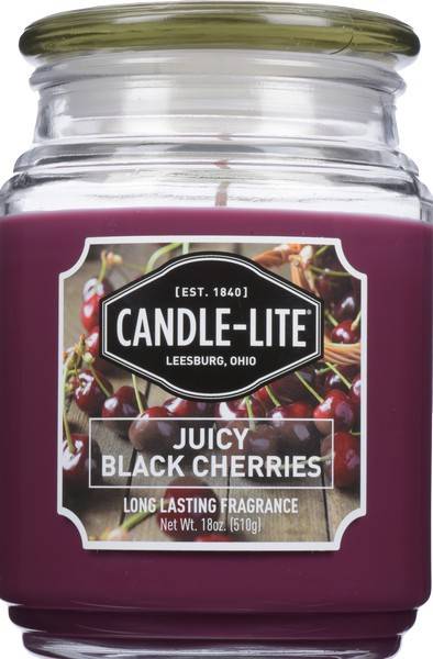 Candle-lite Jar Candle ( juicy black cherries )