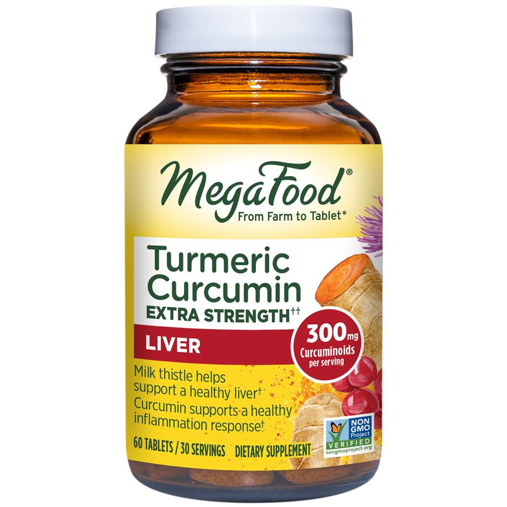 Turmeric Strength For Liver With Milk Thistle, Schisandra & Curcumin (60 Tablets)
