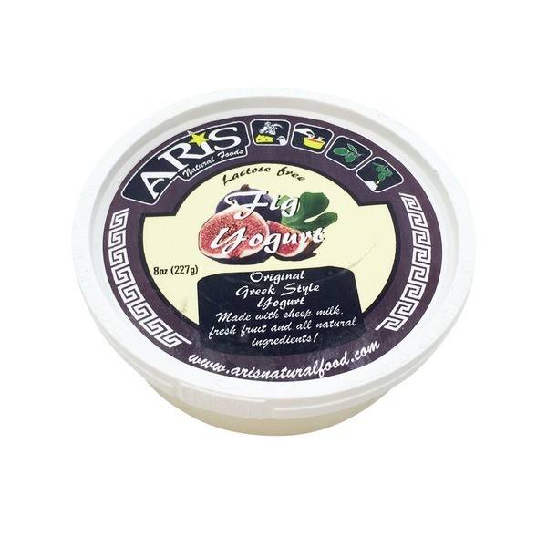 Aris Natural Foods Lactose Free Original Greek Style Fig Yogurt (8 oz)