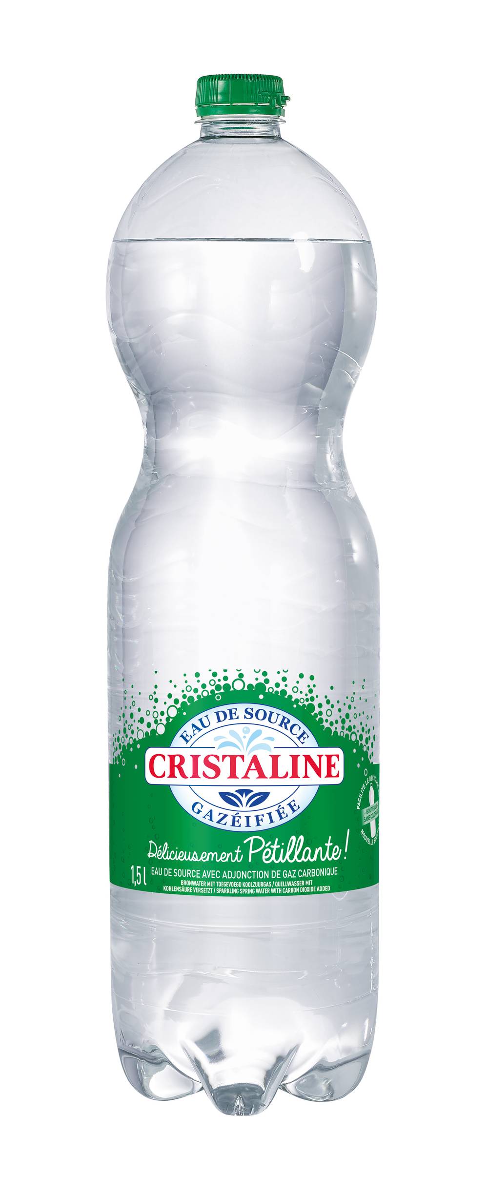 Cristaline - Eau de source pétillante (1.5 L)