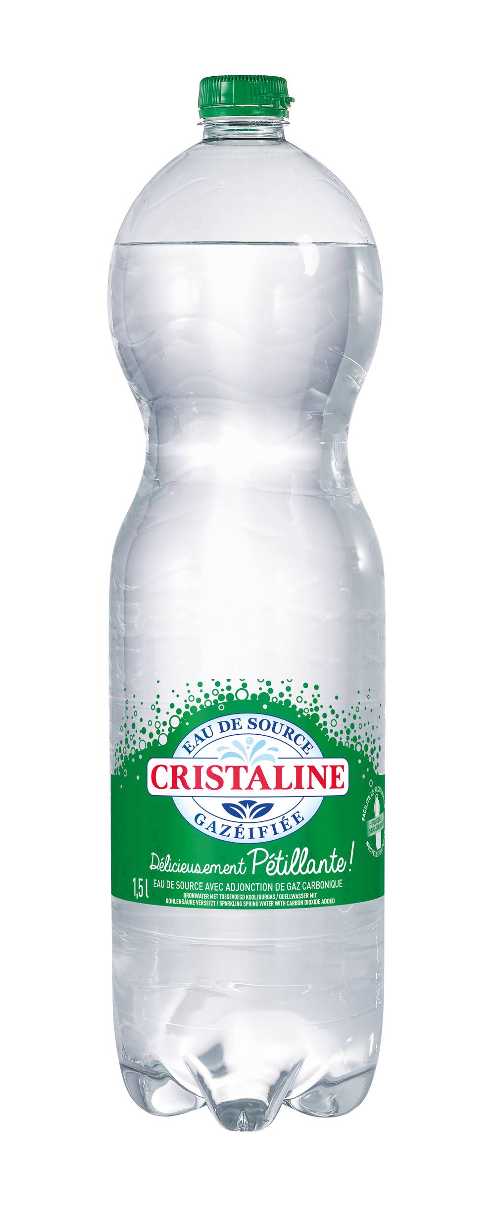 Cristaline - Eau de source pétillante (1,5L)