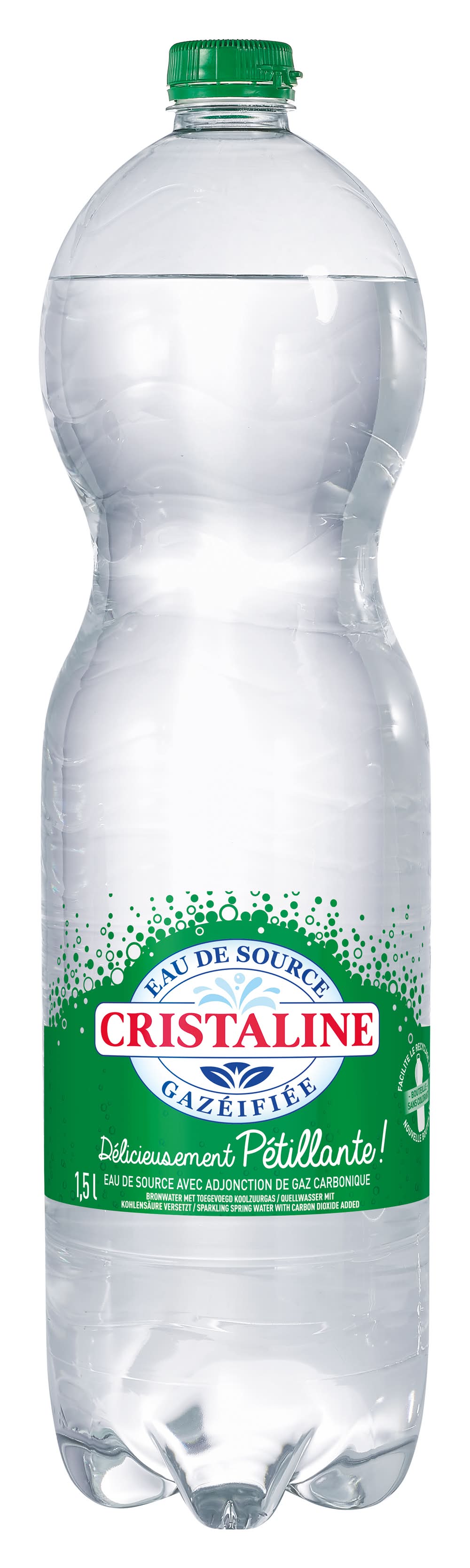Cristaline - Eau de source pétillante (1,5L)
