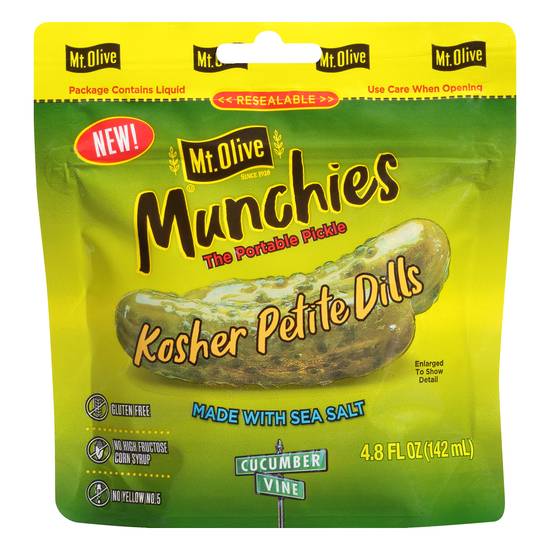 Mt. Olive Munchies Kosher Petite Dill Pickles (4.8 fl oz)