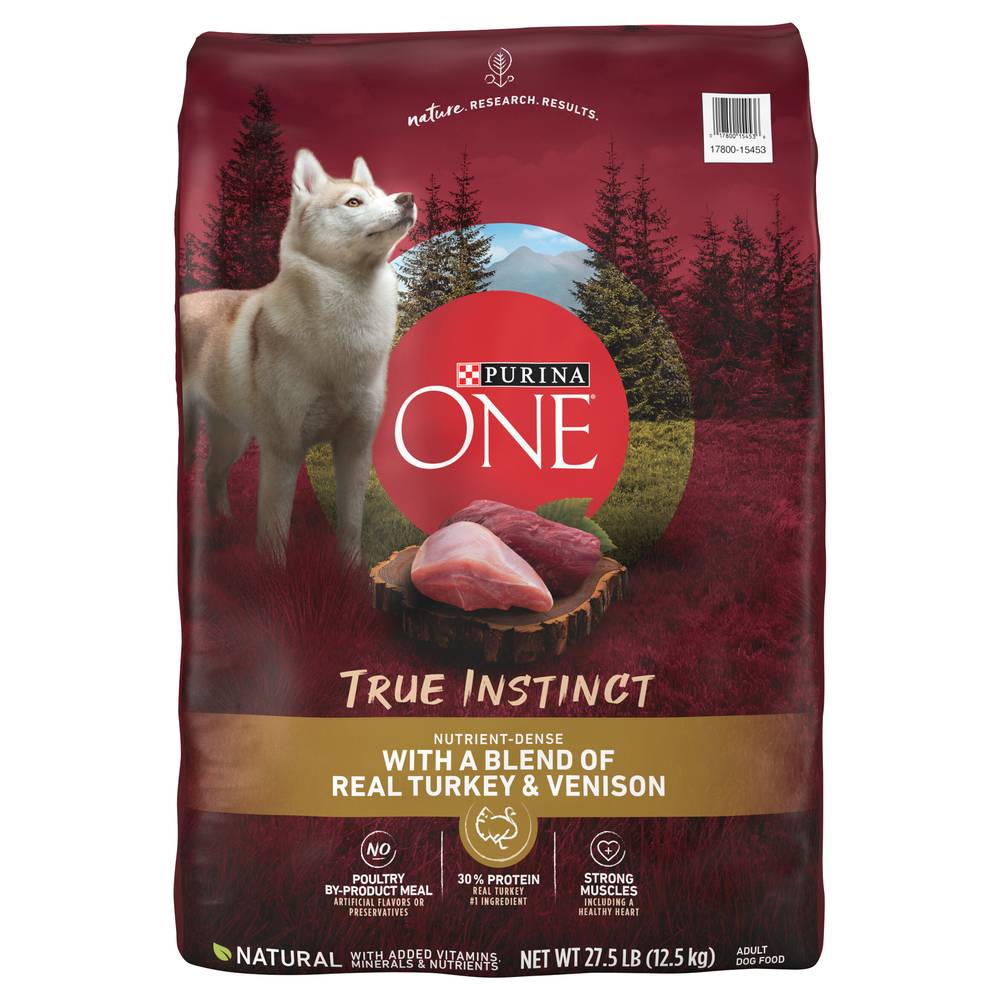 Purina One One True Instinct With Real Turkey & Venison Dog Food (27.5 lbs)