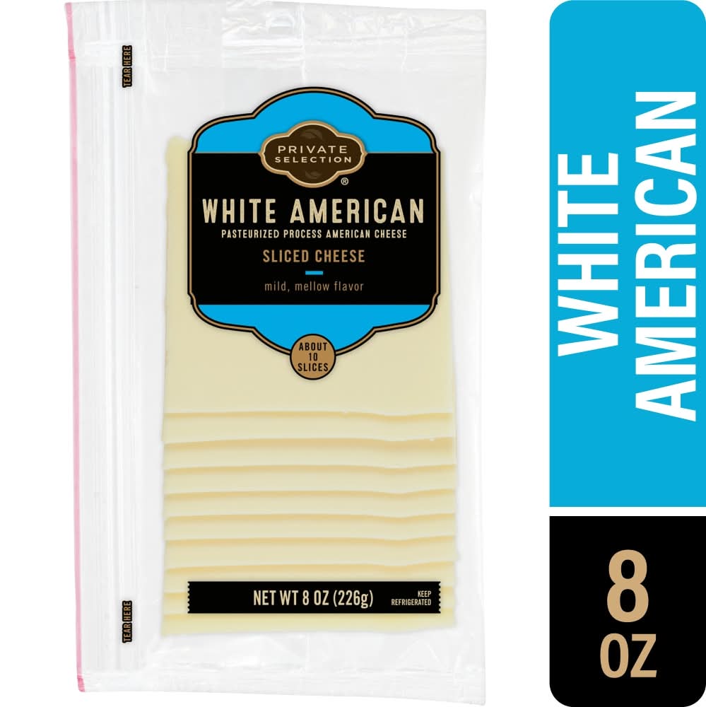 Private Selection White American Sliced Cheese (8 oz)