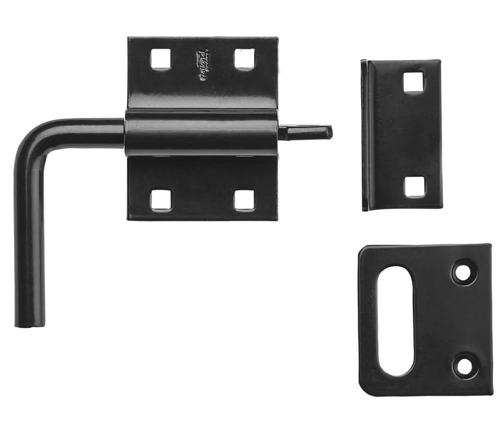 National Hardware 2-5/16-in Black Gate latch