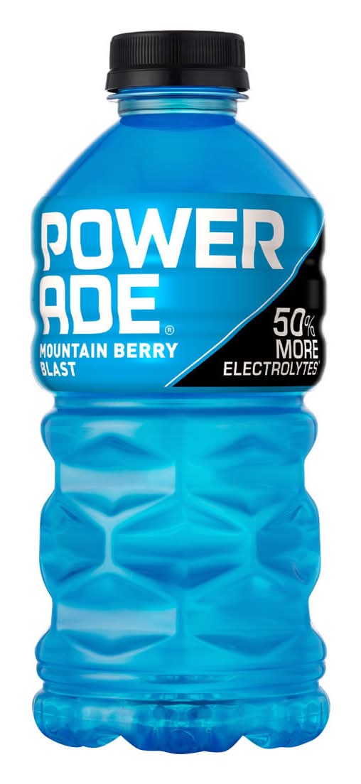 Powerade Mountain Berry Blast Electrolyte Sports Drink 28 Fl Oz