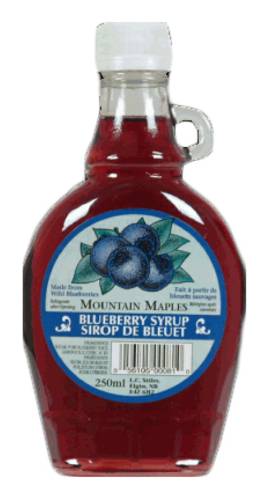 Mountmap Aux Bleuets Sirop D'Érable 250 Ml / Mountain Maple Syrup Blueberry Maple 250 ml