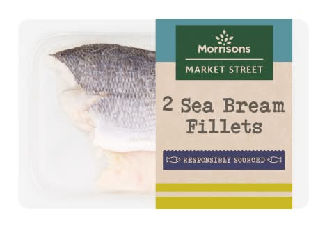 Morrisons The Fishmonger's on Market Street Sea Bream Fillets (2 pack)
