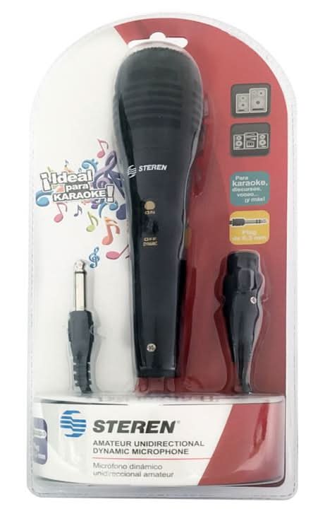 Steren · Micrófono amateur negro ic-110 (200 g)