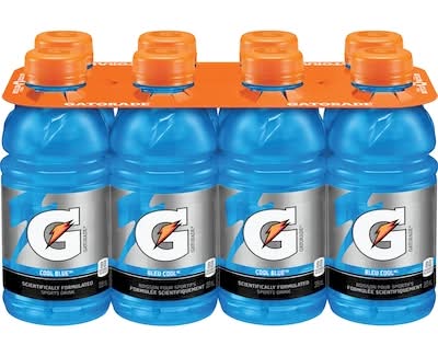 Gatorade perform boisson désaltérante - perform thirst quenching drink (8 pièces, 355 ml) (bleu cool)