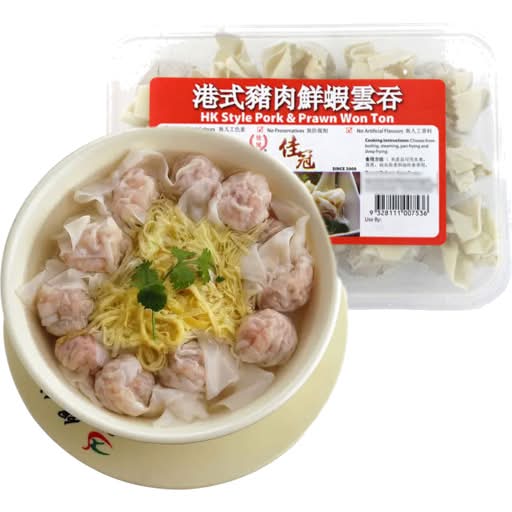 Hk Style Pork&Prawn Wontons 225g