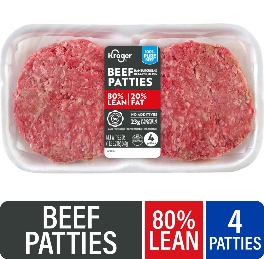 Kroger® 80/20 Ground Beef Patties