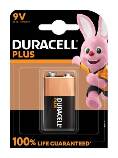 Duracell Plus 9V Battery 1 Pack (356046)