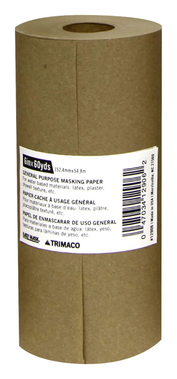 Trimaco 6 In. W X 180 Ft. L Paper Masking Paper 1 Pk