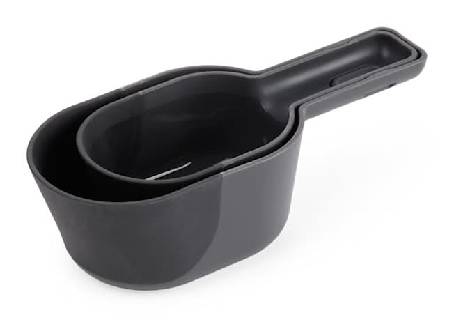 Reddy Black 2-Piece Flexible Scoop Set for Dogs