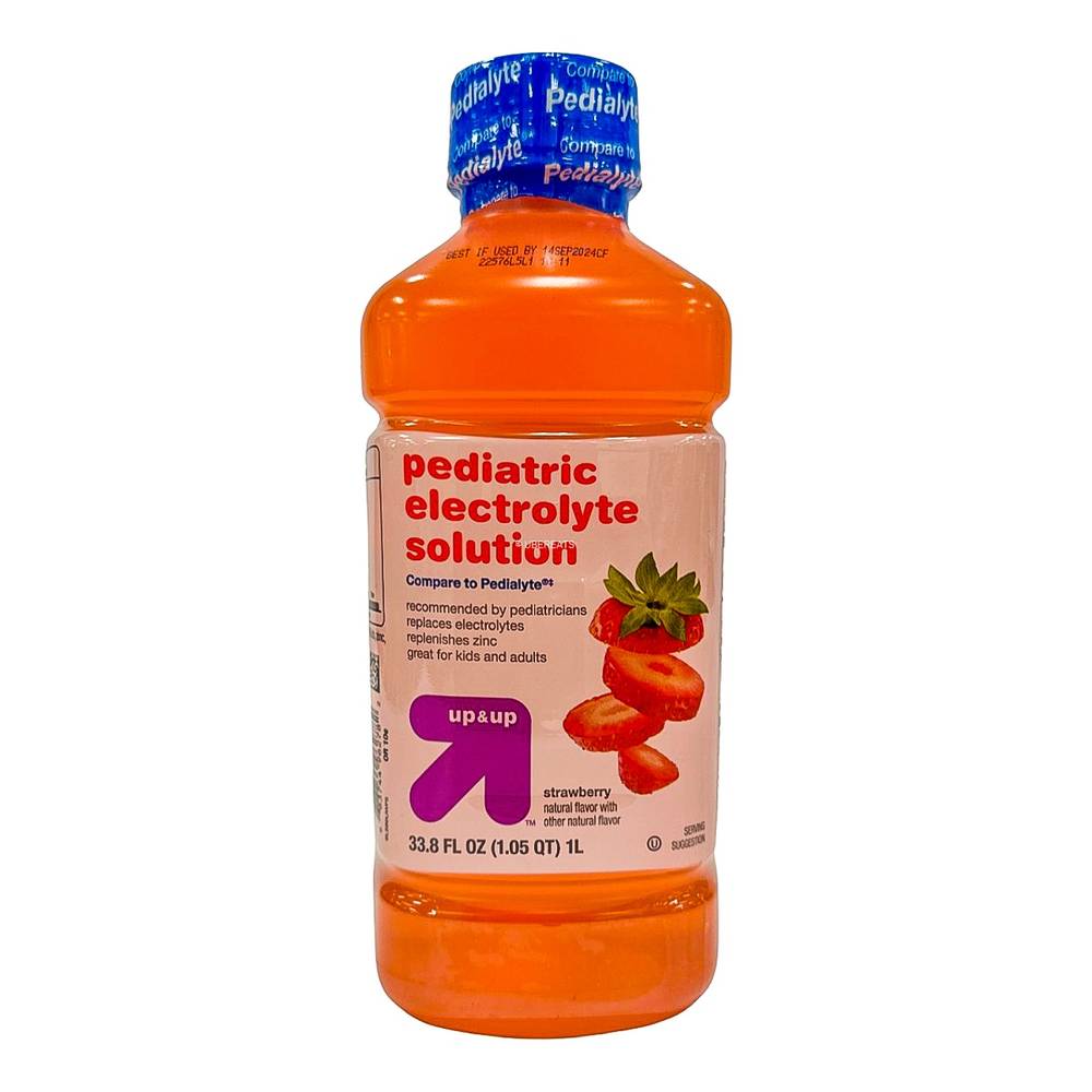 up&up Pediatric Electrolyte Solution Drink, Strawberry (33.8 fl oz)