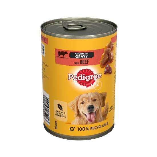 Pedigree Adult Wet Dog Food Chunks in Gravy With Beef (400g)