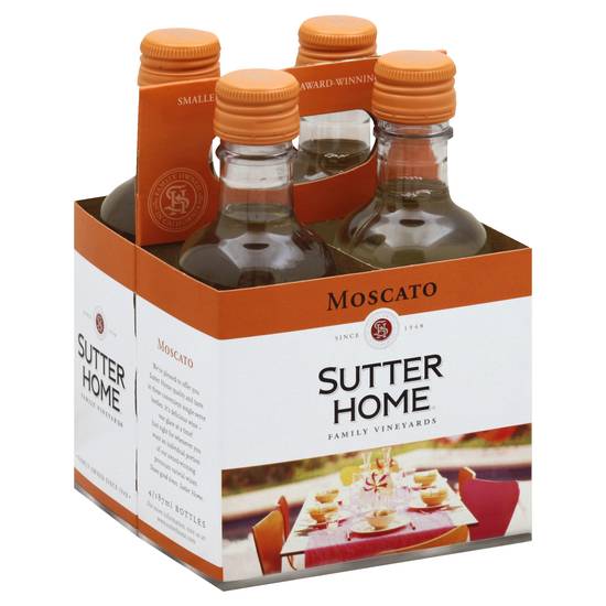 Sutter Home Moscato Wine (4 pack, 187 ml)