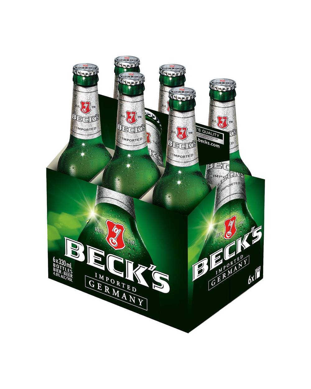 Becks Lager Bottle 6x330ml
