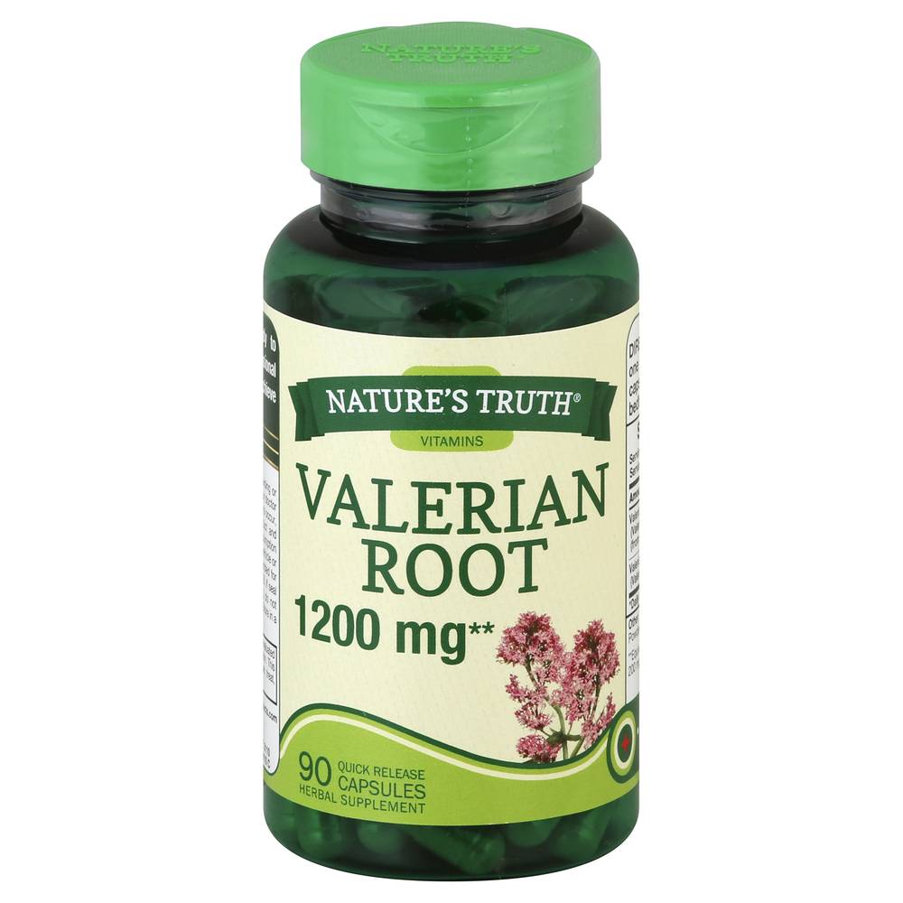 Nature's Truth Valerian Root 1200 mg Quick Release Capsules (2.85 oz)