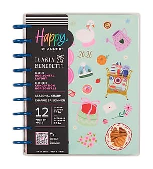 2026 Me & My Big Ideas Seasonal Charm 8.75 x 9.75 Weekly & Monthly Standard Planner, Plastic Cover (PD0108C002)