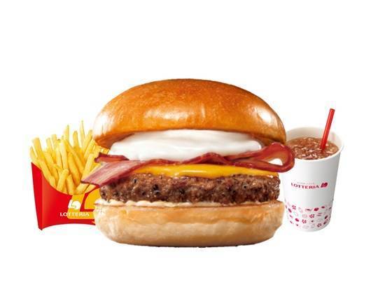 【セット】絶品ベーコンチーズバーガー  Ultimate Bacon Cheeseburger Set