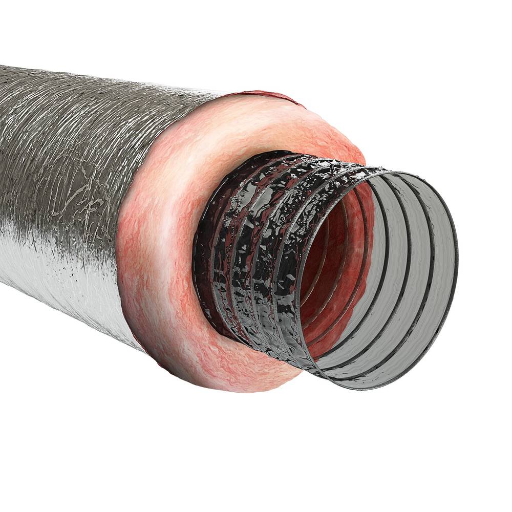 IMPERIAL 4-in x 300-in Polyester Insulated Flexible Duct R 6 | MEA-0425-6