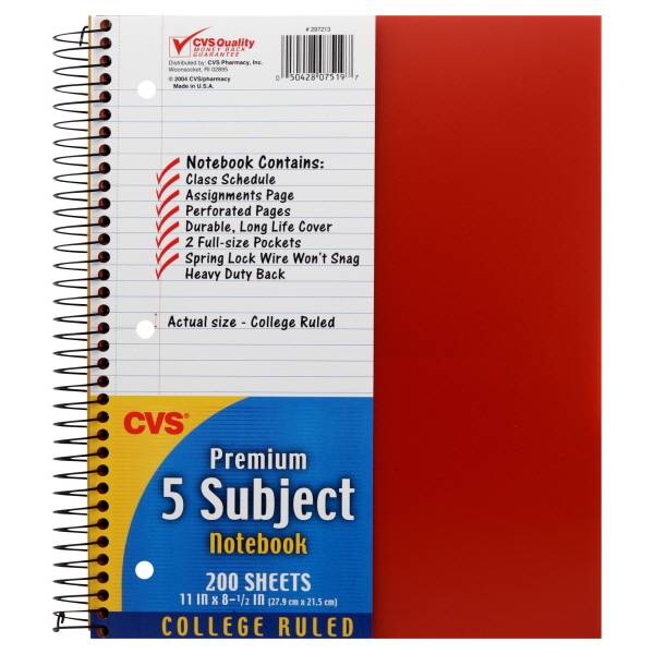 Cvs Notebook (27.9 cm*21.5 cm)