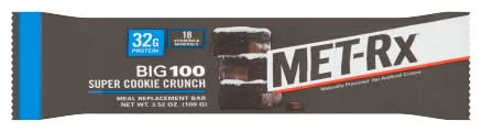 MET-Rx Big 100 Meal Replacement Bar, Super Cookie Crunch (3.52 oz)
