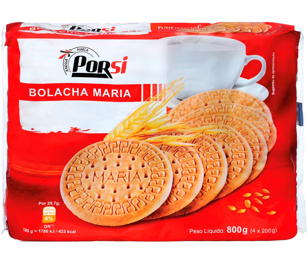 PorSi  - Bolachas maria, embalagem de 800g